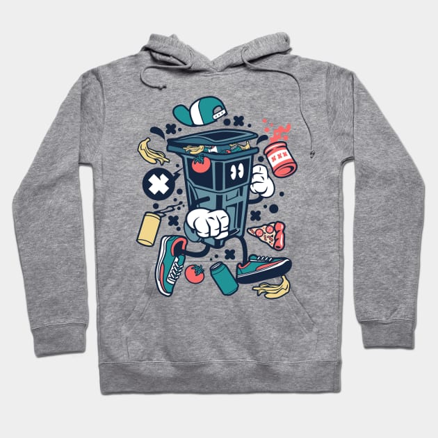 Garbage man Hoodie by Superfunky